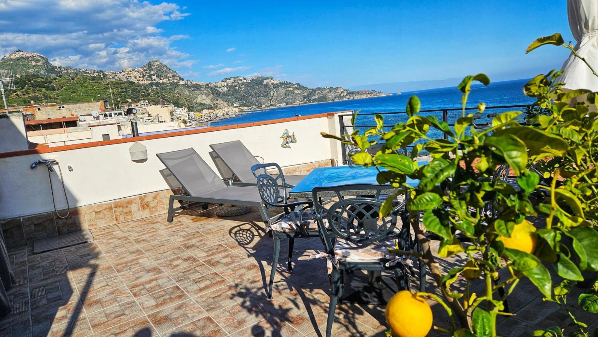 Panoramic Terrace Room Giardini Naxos Ngoại thất bức ảnh